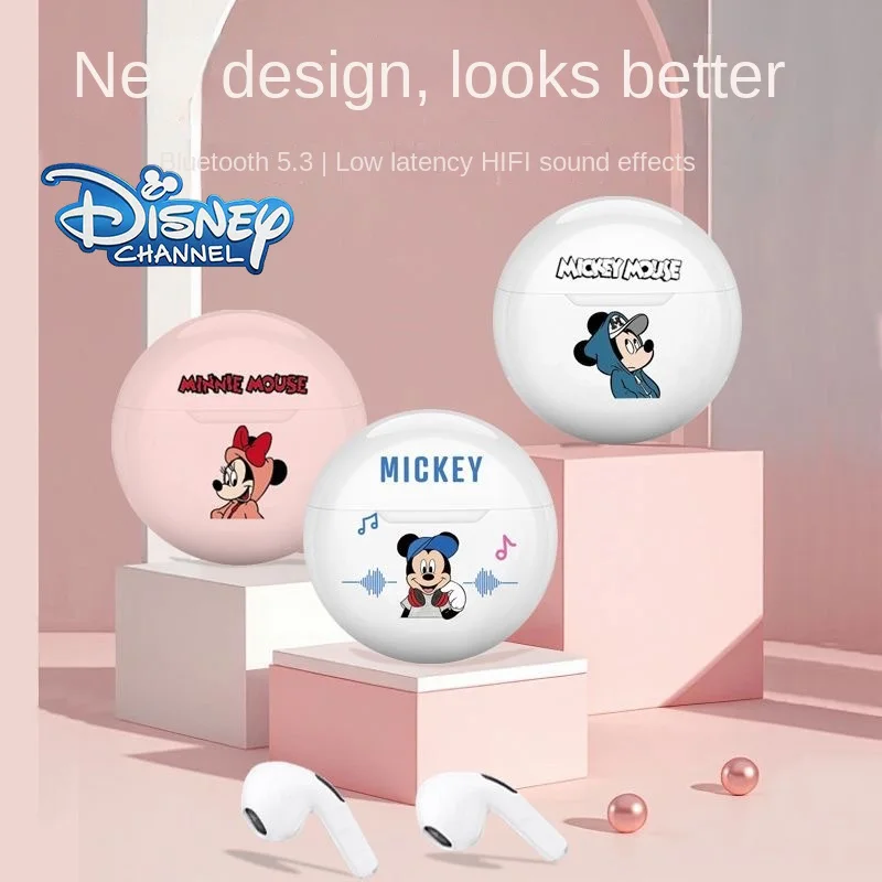 

Новые Bluetooth-наушники TWS Disney с мультяшным полувкладышем, ультра длительный режим ожидания, мини-милые Bluetooth-наушники с Микки Дейзи, в наличии