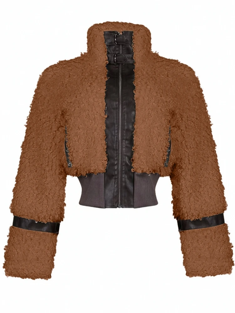 

Осенне-зимнее пальто для женщин, длинное пальто с плюшевым мишкой, теплое утепленное флисовое зимнее пальто из искусственного меха, женский топ с длинными рукавами