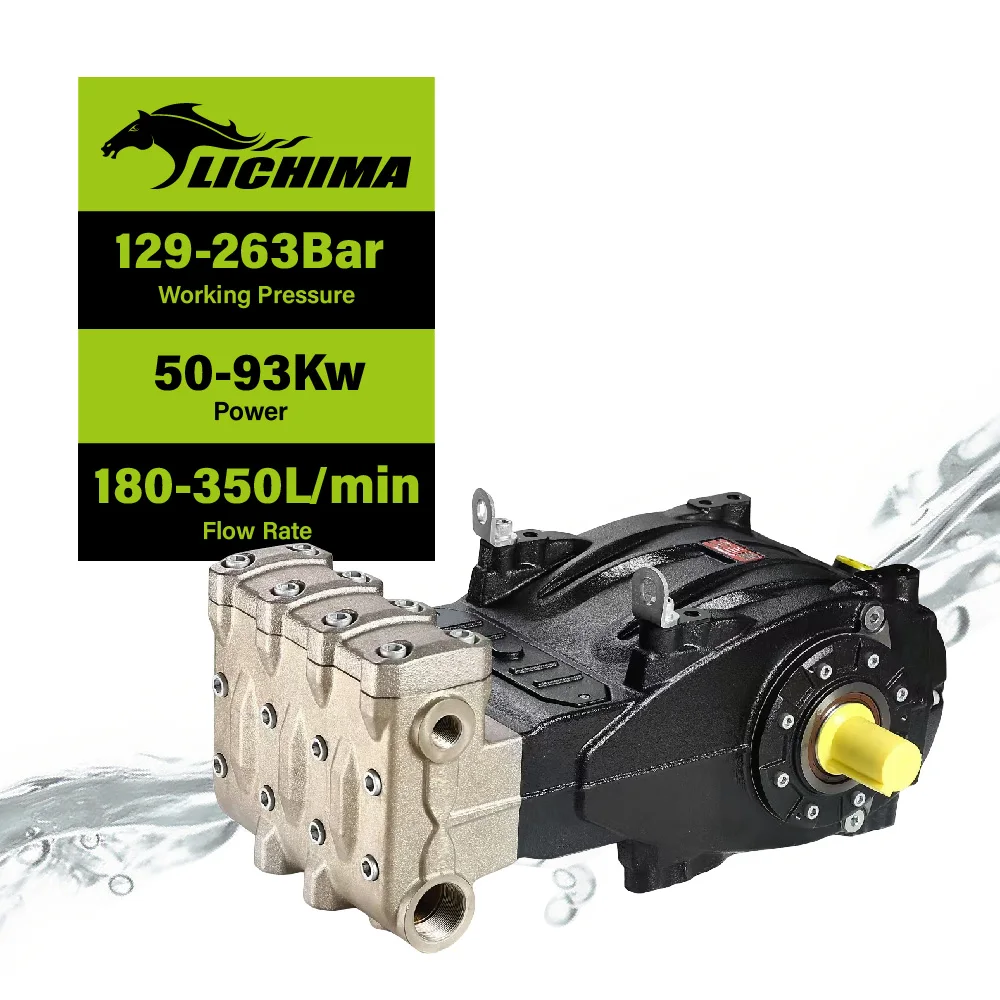 LICHIMA Manufacturer PXV Series General 100Bar 200 Bar 250Bar High-Pressure Washer Reciprocating Triplex Plunger Pump