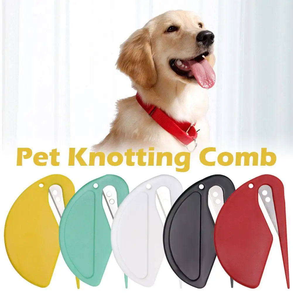 5 Pack Pet Hair Removal Knot Cutter Multicolor Dog Unknot Knife Shedding Trim Grooming Brush Utility Pocket Size Letter Openers