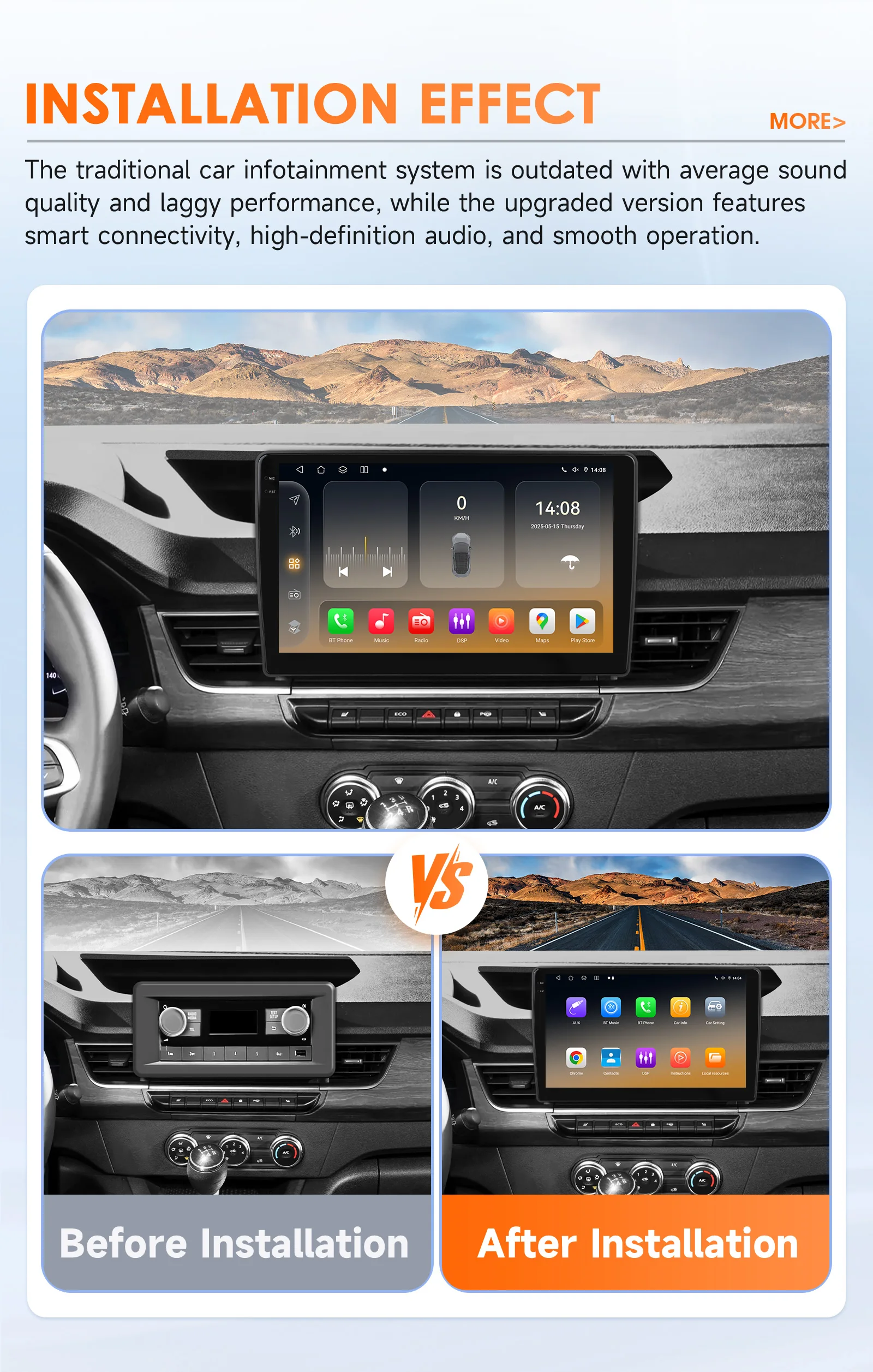 Hizpo Carplay 4G AI Systeme Android Auto Radio Für Renault Kangoo 2019 2020 2021-2025 Multimedia Video Player GPS 2din Autoradio – Detail 7