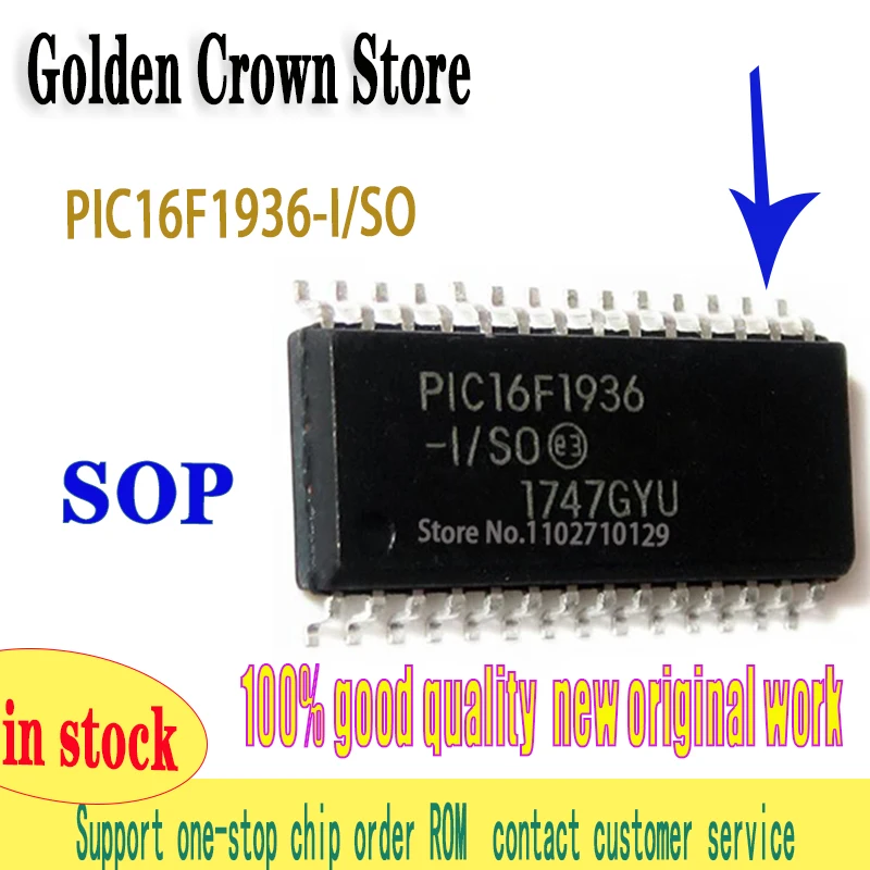 5~10Pcs/Lot  PIC16F1936-I/SO PIC16F1936 I/SO sop-28 Chipset New and Original In Stock