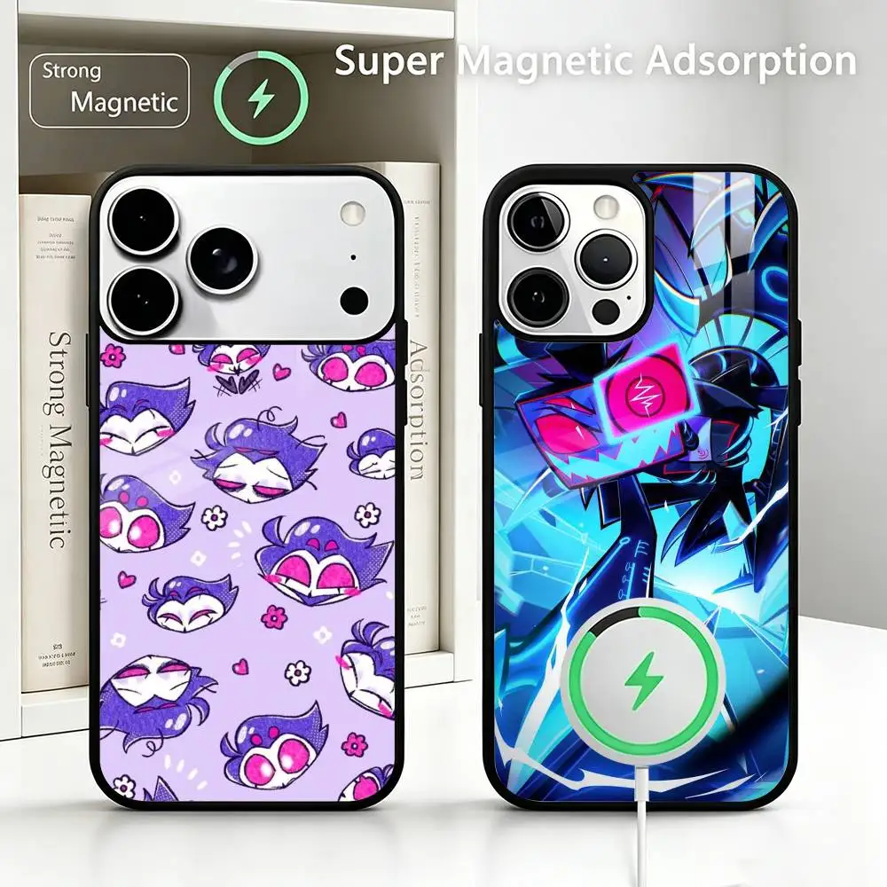 

Animation Helluva Boss For IPhone17/16/15/14/13/12/11 Plus Pro Max Plus Wireless Charger Phone Case