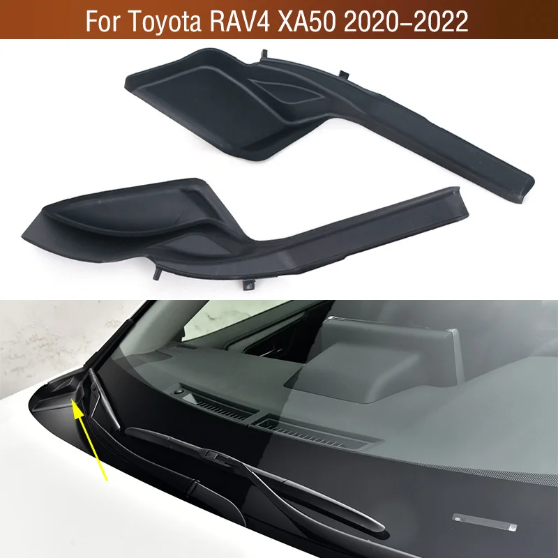

2PCS LHD For Toyota RAV4 RAV 4 XA50 2020 2021 2022 Car Front Windshield Wrap Corner Trim Wiper Cowl Side Trim Cover Lid Cap