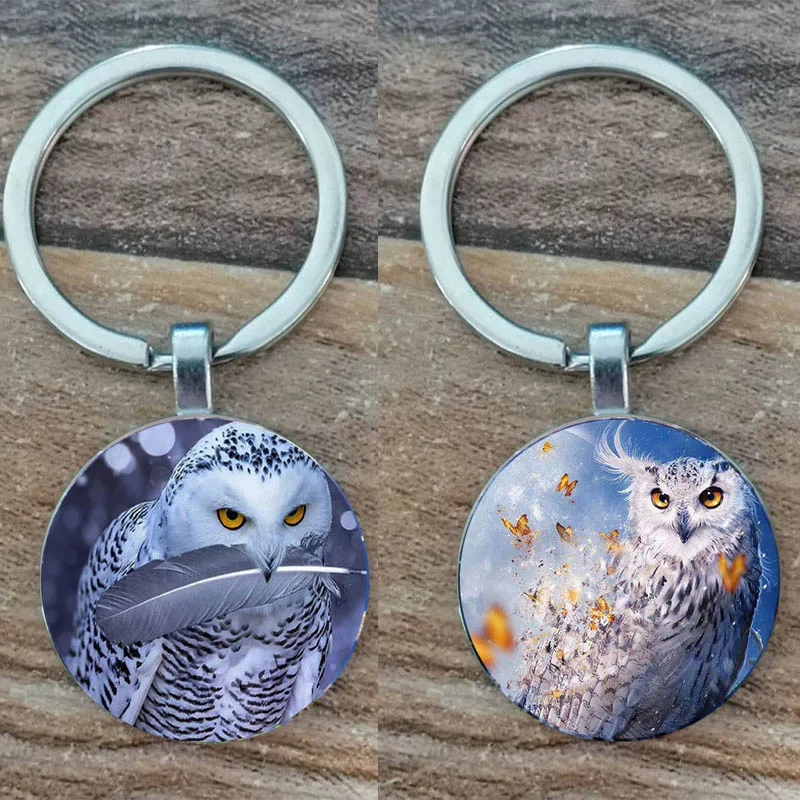 Owl Alloy Keychain. Key Chain Animal Pictures Men And Women Key Ring