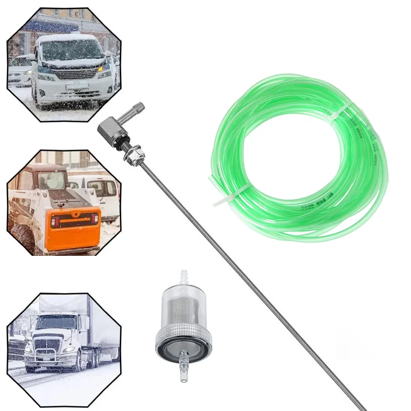 Fuel Tank Sender Pipe Pick Up Hose With Oil Extractor And Filter Kit For Webasto Eberspacher Diesel Heater Set 5M Green Oil Hose