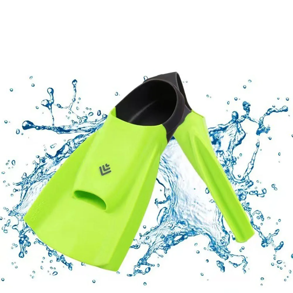 2024 New High Quality Adult Swimming Training Aids Flippers Professional Diving Silicone Short Flippers Double Fins