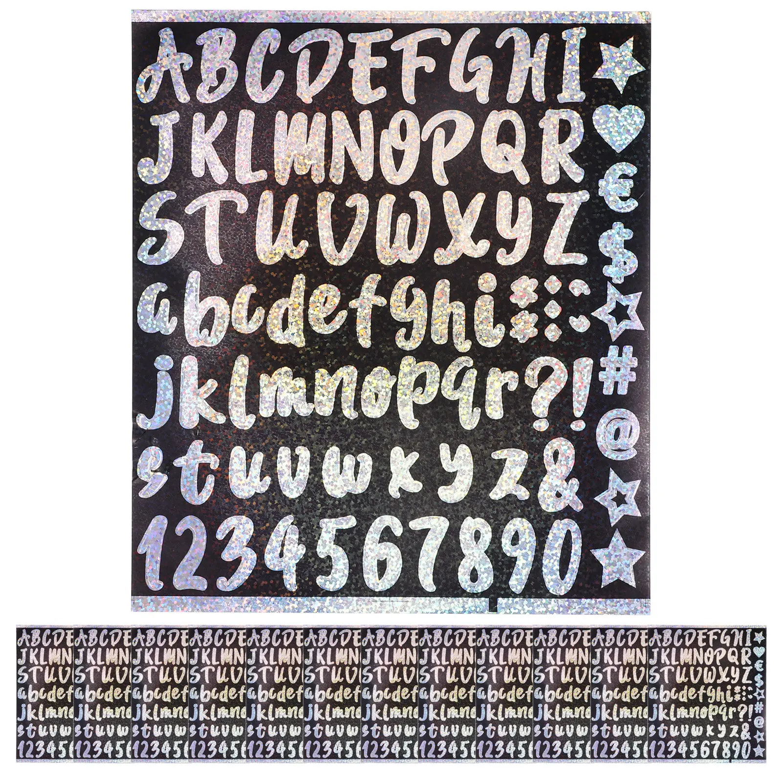 12Sheets Birthday Party Stickers Reflective Mailbox Number Stickers Peel Stick Easy Remove Decals for Outdoor Use Mailbox