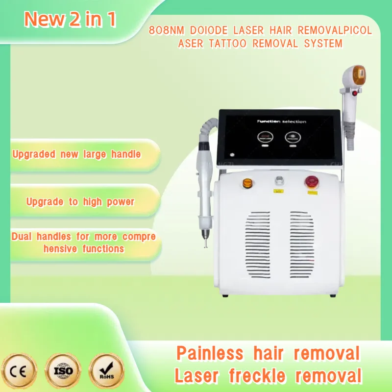 

Best Strong Soft Light Professional Permanent 808Nm Diode Laser Hair Removal Machine, 2-in-1 Convenient 808 532nm 1064nm
