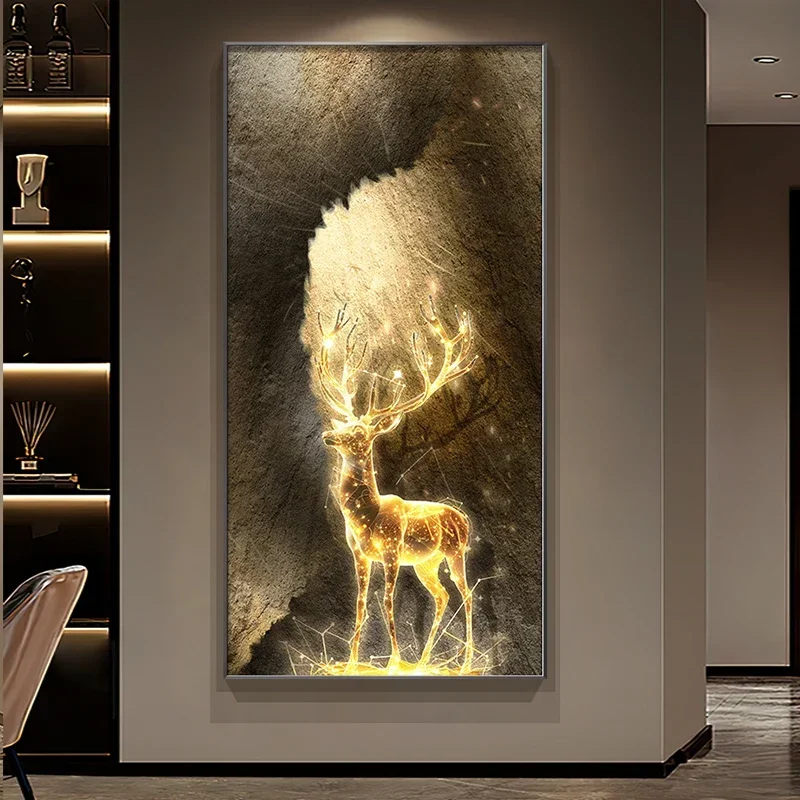 Home Items Wall Marvel Painting Calligraphy Light Luxury Elk Room Decoration Poster Wall Art Room Decor Posters Pictures Wall