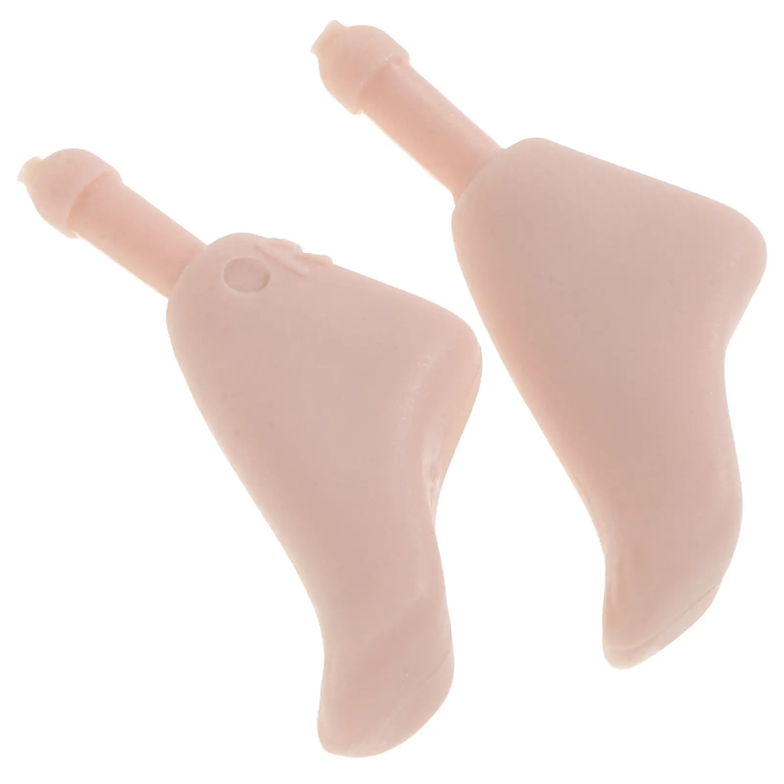 1Pair Figure Foot Replacement Parts 1:6 Scale Ball Jointed Flexible Miniature Feet Accessories for Customizing Figures