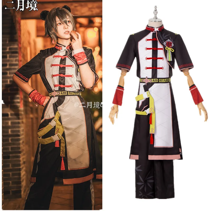 Game Ensemble Sterren Shiina Niki Cosplay Costum Kostuum Vrouw Anime Uniform Volledige Set Van Halloween Carnaval Kostuums Pruik Rekwisieten