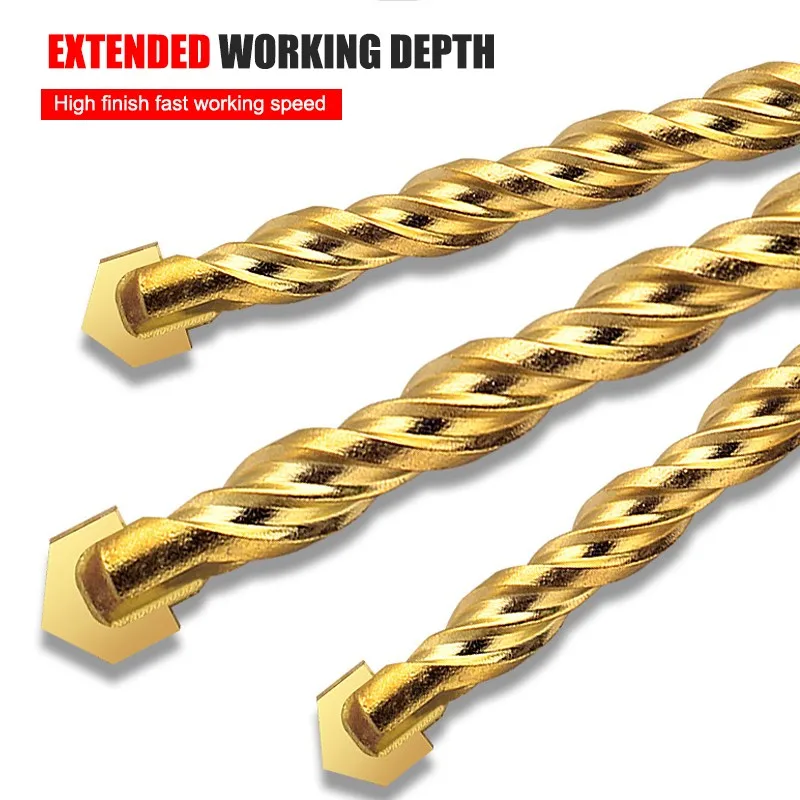 GAMONT High Hardness Multi-function Triangle Drill Hole Opener Special Triangle Drill For Ceramic Tile Cement Concrete Wall Dril