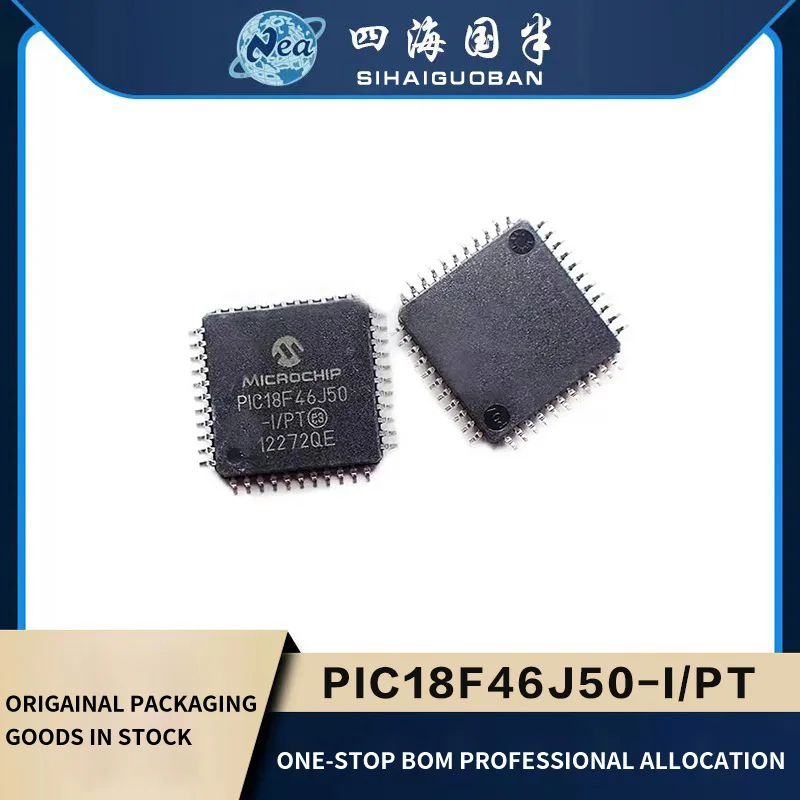 1PCS Electronic Components PIC18F45J10-I/PT PIC18F46J11-I/PT QFP44 PIC18F46J50-I/PT PIC18F47J53-I/PT TQFP44 IC MCU  FLASH 44TQFP