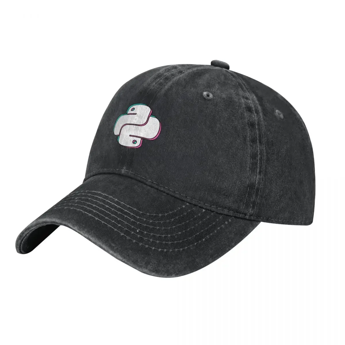 Python Logo Glitch Glitchy Baseball Cap Ball Cap |-F-| Sun Hat For Children Caps For Women Men's