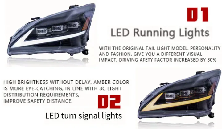 Head Lamp for  RX 330 2004 - 2008