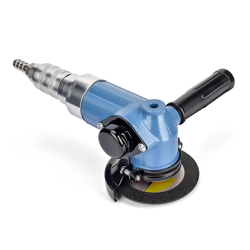 Industrial grade professional grade pneumatic 1/4 inch air inlet 90 degree angle grinder, wood metal polishing tool