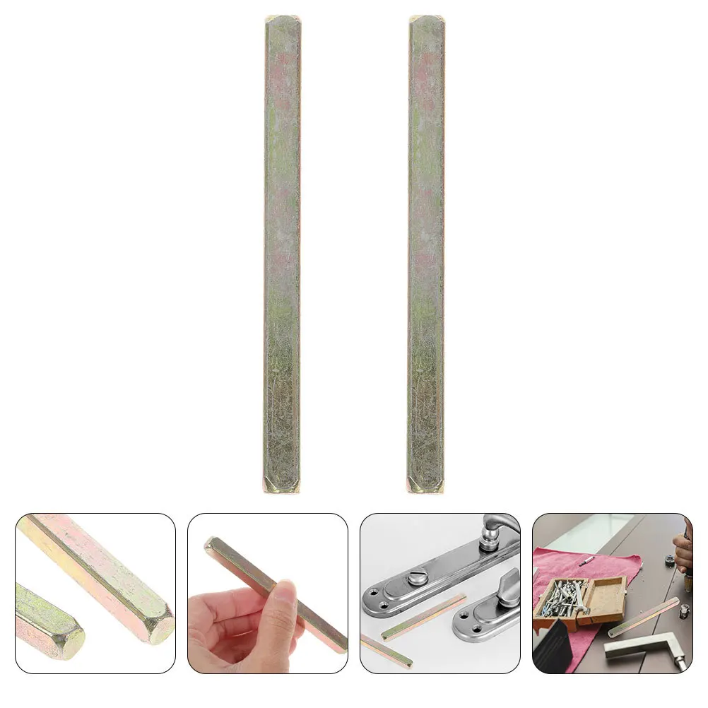 2 قطعة 65 مللي متر الحديد استبدال مربع المغزل ل مقبض الباب القديم مستقيم المغزل بار نمط الباب الأجهزة التبعي