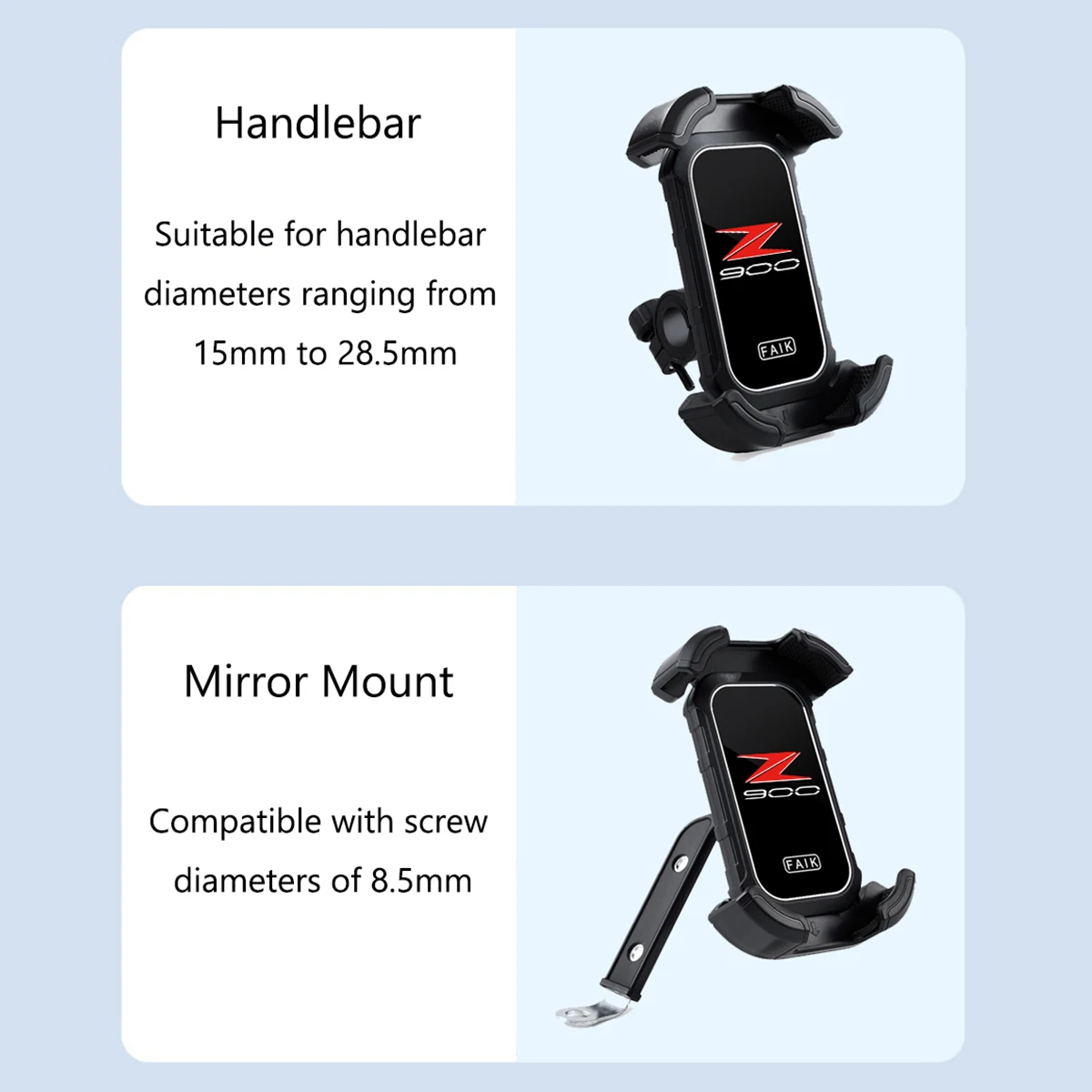 For Kawasaki Z900 Z 900 2018-2020 2021 2022 2023 2024 Accessories Motorcycle Handlebar Mobile Phone Holder GPS Stand Bracket image 3