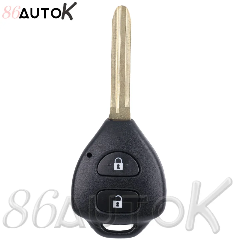 Car Key Fob Case Cover Keyless Go Entry Remote Key Shell Case & Pad for Toyota Camry RAV4 Yaris Corolla Avalon Venza Matrix