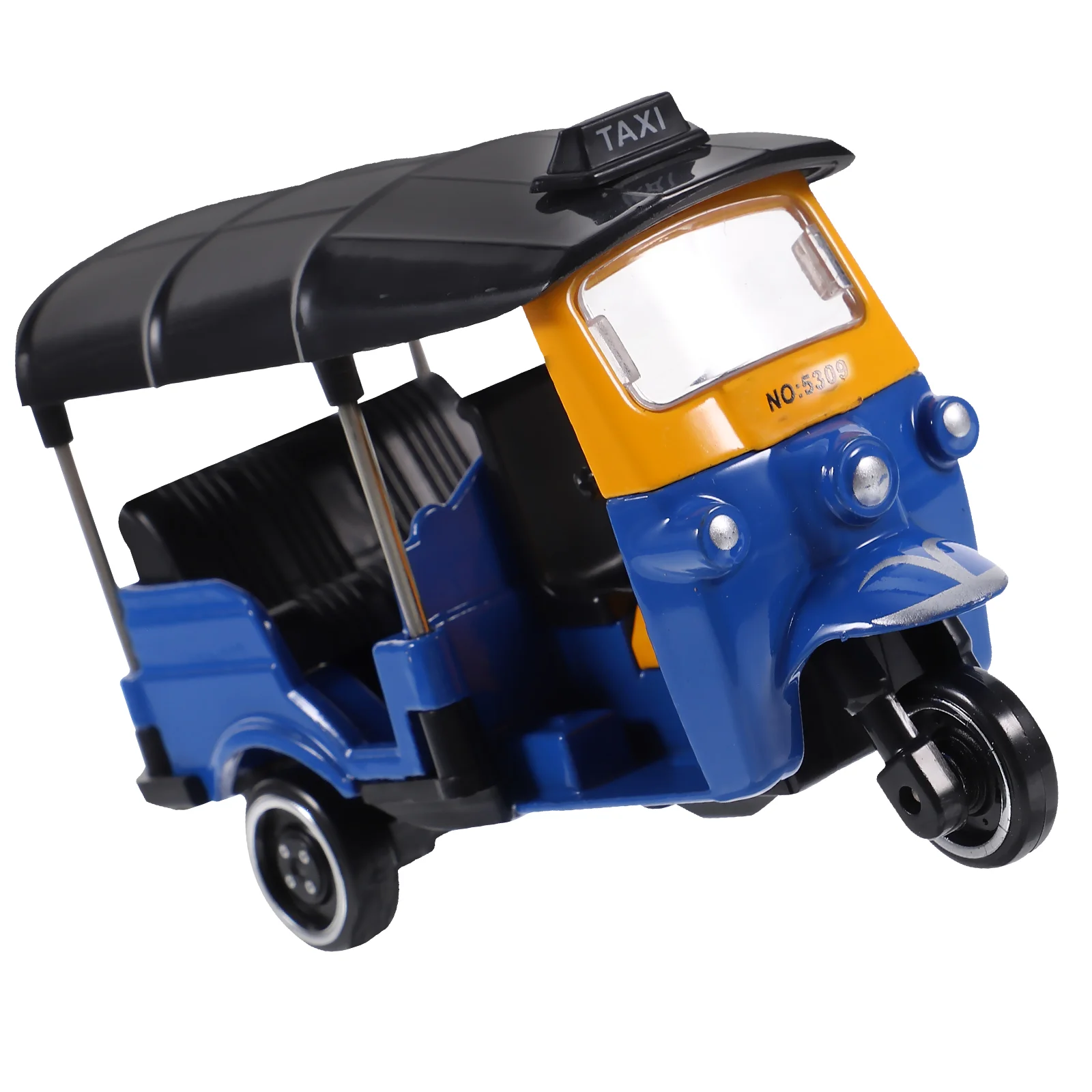 

Thai Tricycle Model Toy Simulation Tuk Tuk Car Figurine Children Vehicle Toy Modeling Desktop Cake Topper Decoration Birthday