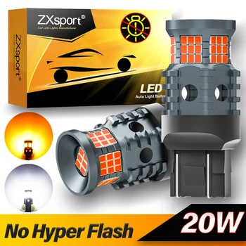 T20 7440 7440NA W21W WY21W LED Lamp Amber Geel Canbus Foutloos Geen Hyper Flash Blinker Lamp Voor Toyota RAV4 Richtingaanwijzer