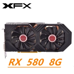XFX RX 580 8GB AMD Video Card Desktop PC Game Mining 2304SP Computer RTX GTX Super 560 570 4BG GTX1060 RTX3060