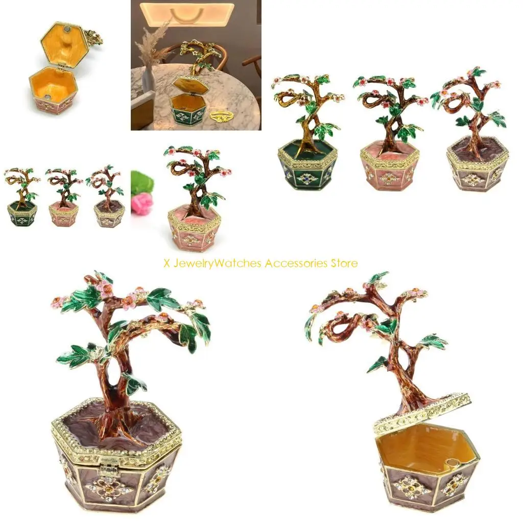 

31KD Decorative Money Tree Figurine Box for Trinkets Accessories Organization Tool