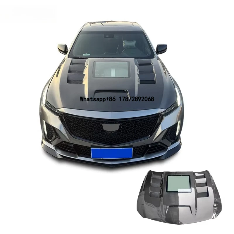 

2020 for CT5 High Quality Transparent Glass Style Carbon Fiber Engine Hood New & Full of Muscle Feel Retrofitted
