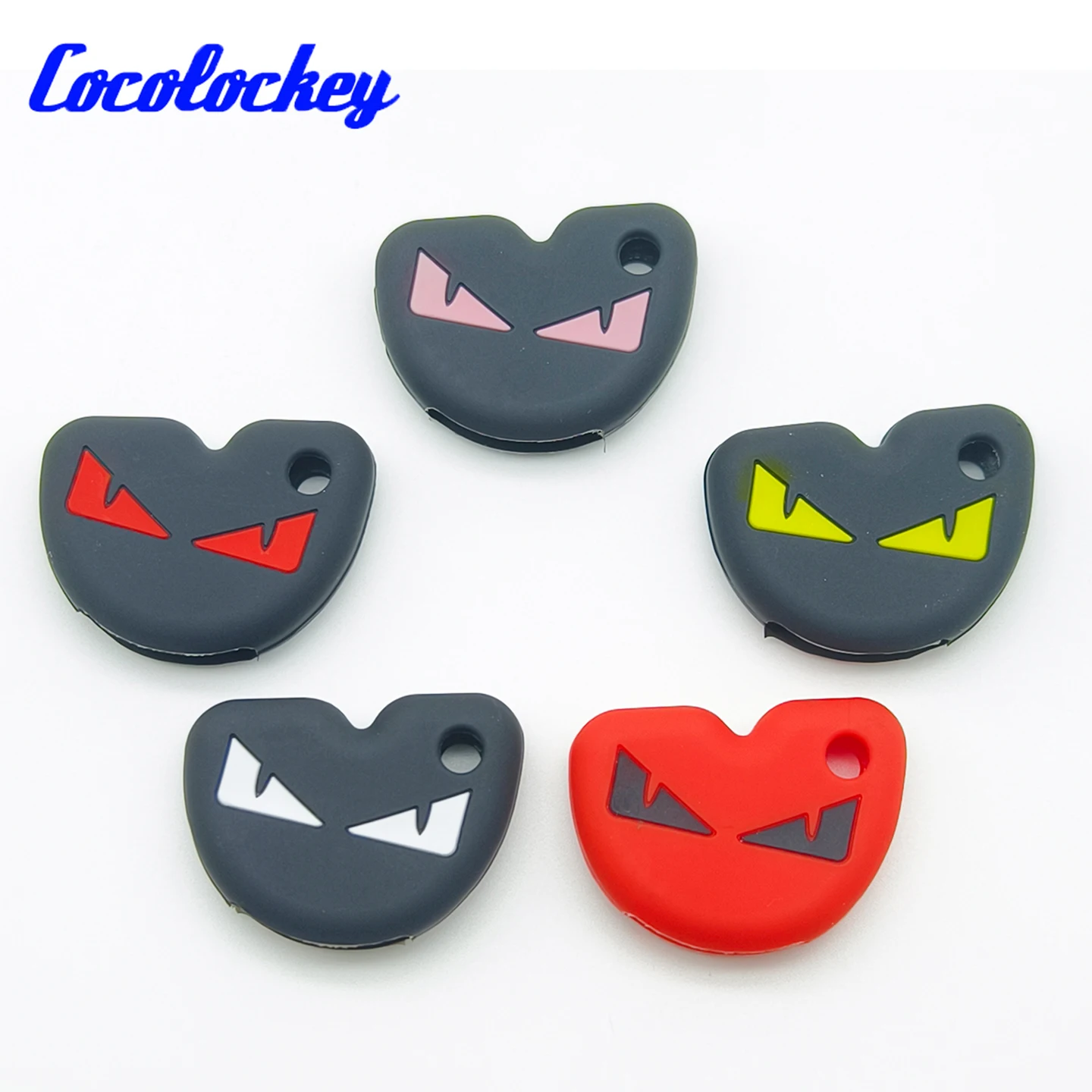 Cocolockey Silicone Key Cover Case Fob for Vespa Piaggio GTS300 LX150 Fly 125 3vte Gts Gtv 250 300 Smart Key Shell 2 Pcs/lot