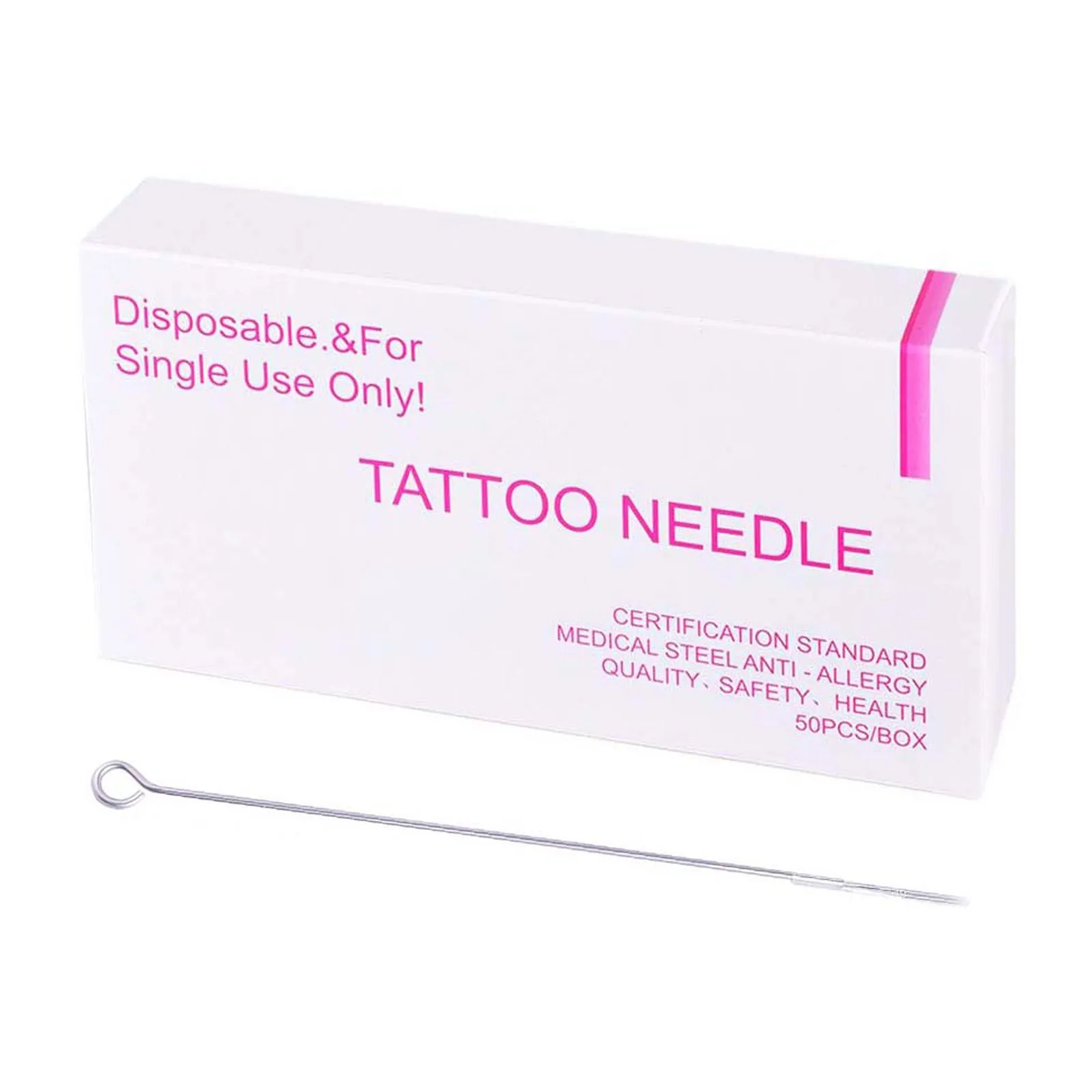 

50pcs 5Rl Disposable Sterile Tattoo Needles Round Liner For Line Work Shading Compatible With All Machines 5Rl Needles