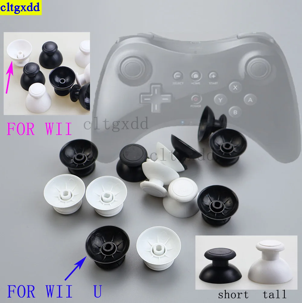 Cltgxdd 2-10 buah UNTUK WII/WII U gamepad 3D simulasi joystick grip cover tombol mushroom cap suku cadang pengganti Wii WiiU