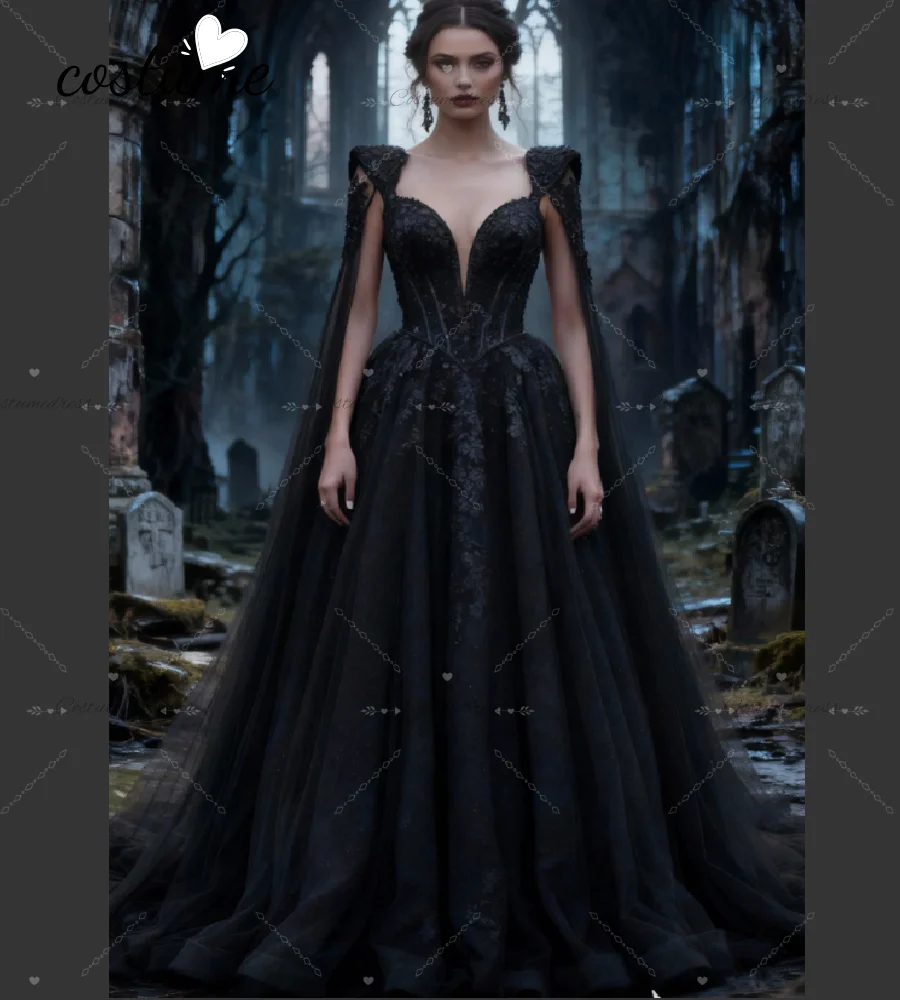 Vintage Victorian Gothic Wedding Dress 2026 Cap Sleeve Lace Bohemian Bridal Dress Ethereal Forest Elf Fantasy Rustic Country