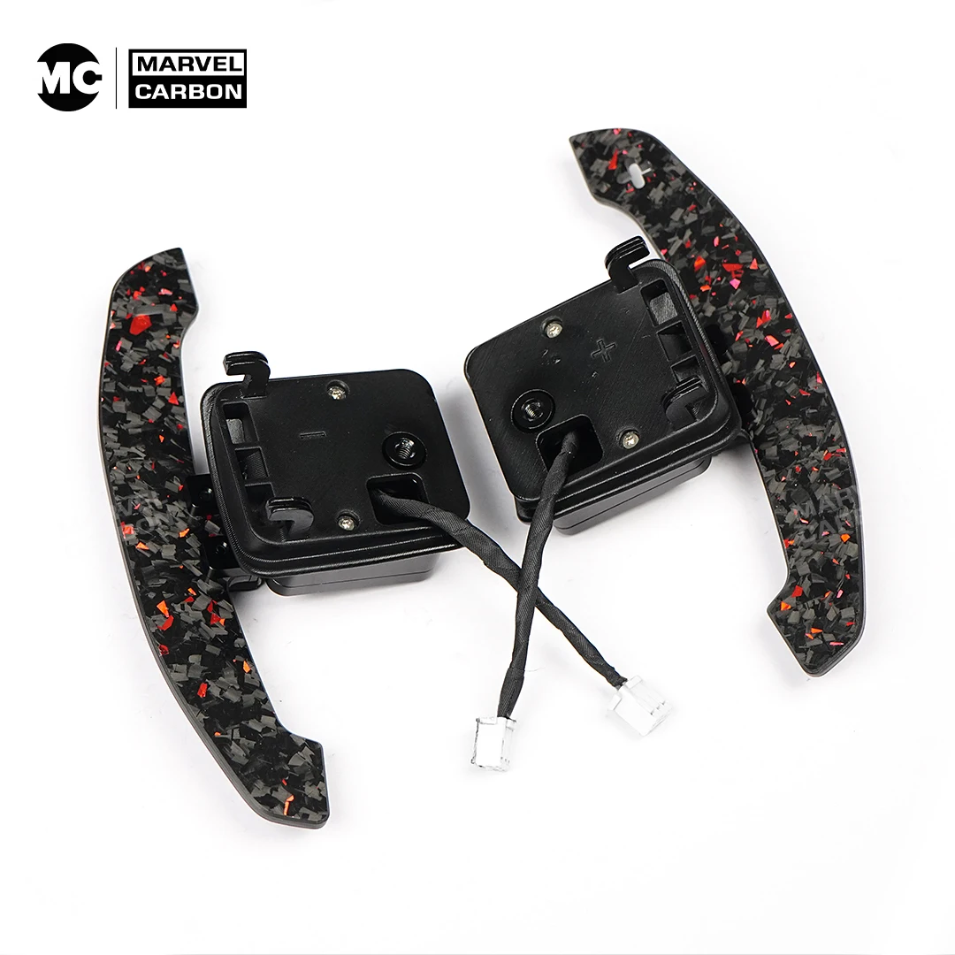 MC Fif For Audi TT 8J Coupe 2008-2015 R8 V10 2008-2015 S3 8P Carbon Fiber Steering Wheel Magnetic Paddle Shifters Extension