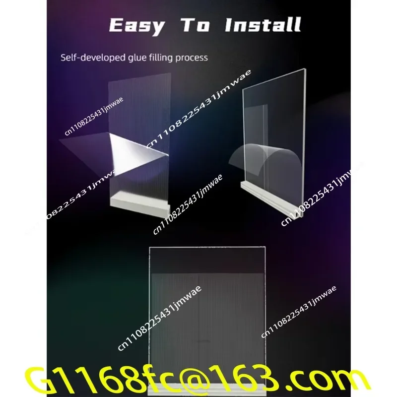 Multi-pixel pitch easy installation high brightness self-adhesive led transparent film display part