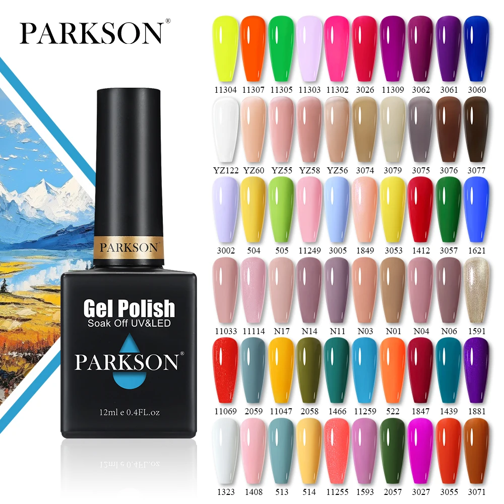 باركسون 280 لون رائجة البيع لون جيل للأظافر البولندية الزجاج زجاجة ورنيش الهجين ورنيش قاعدة معطف نقع قبالة LED مانيكير الفن #1