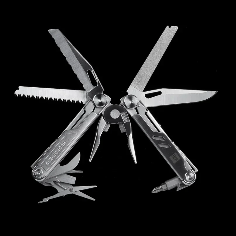 Huohou Pro Knife18-в-1 Многофункциональный нож HU0191 Открытый нож для инструментов 7cr17 Ножницы из нержавеющей стали Кемпинг Выживание