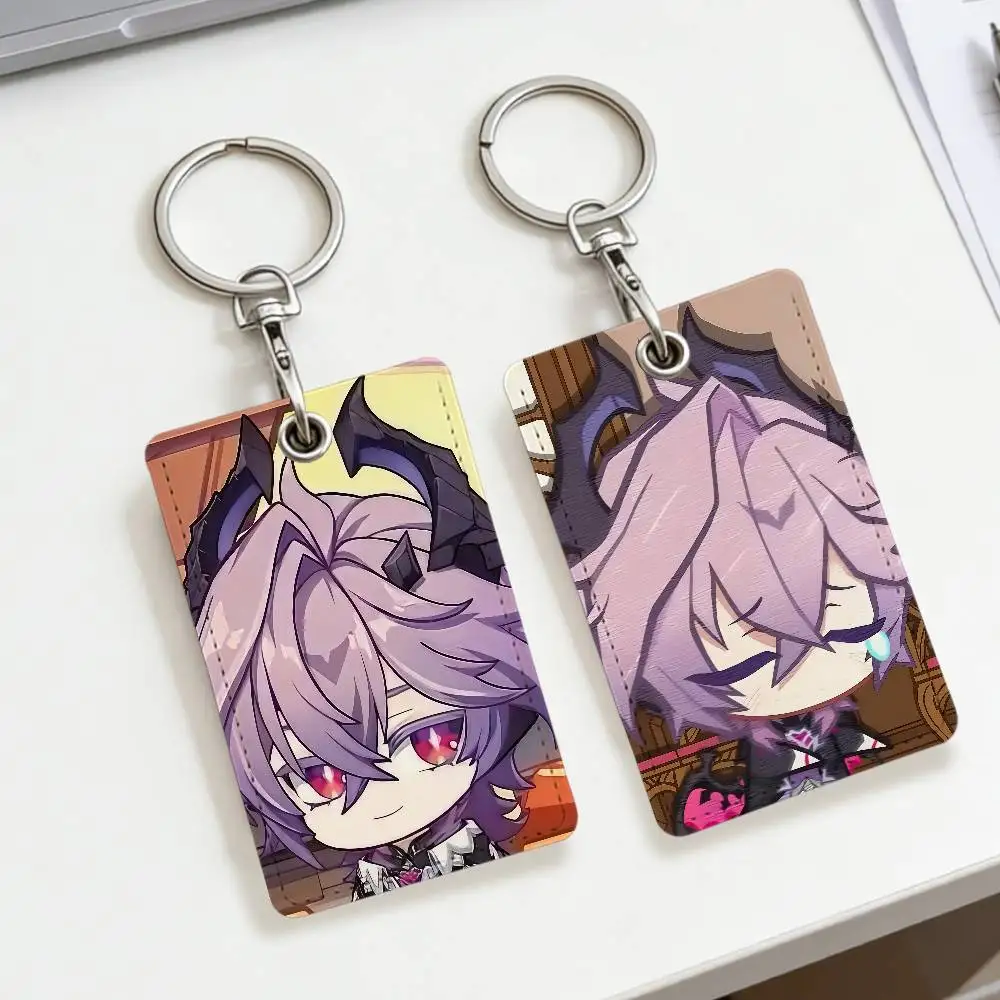 مشبك بطاقة Game Genshin Impact Durin Q، حافظة واقية لبطاقة الائتمان لحافلة البنك، بطاقة الهوية