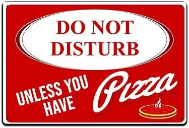 JP's Parcels Tin Sign Children Room Decor-Teenager Kids Bedroom Wall Door Metal Signs 12 x 8 in Do Not Disturb Unless You H sign