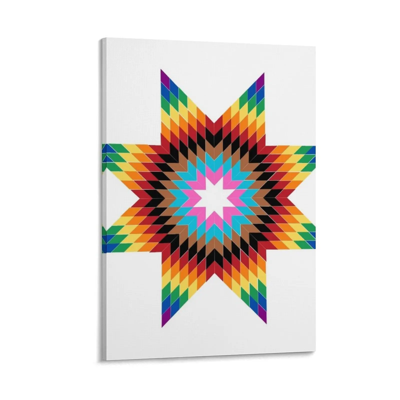 

Indigiqueer Star Quilt Canvas Painting wall decoration painting Wall posters decorations for the room