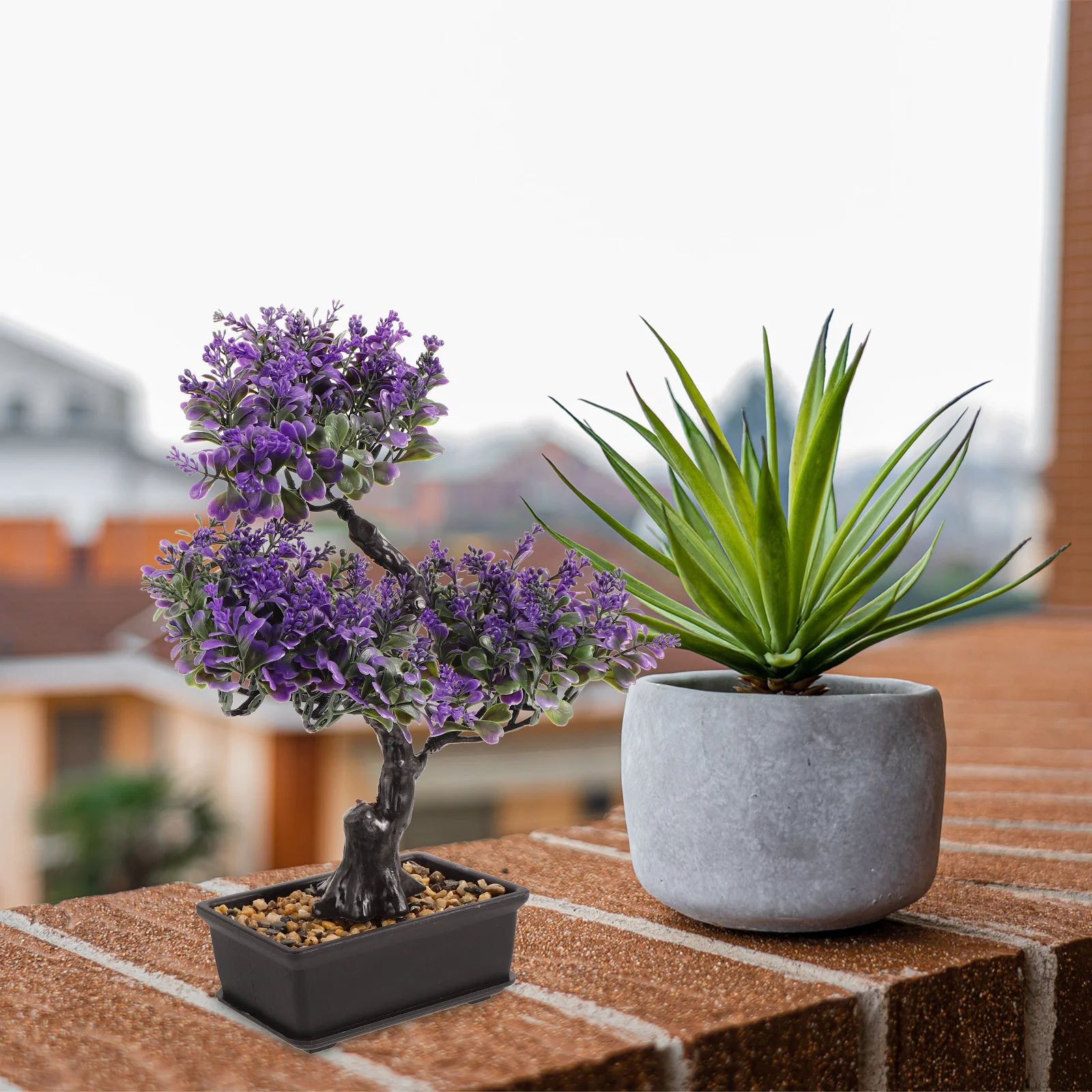 Planta artificial em vaso, árvore de bonsai falsa, plantas de simulação decorativas para casa, escritório, decoração interna, planta em vaso falso