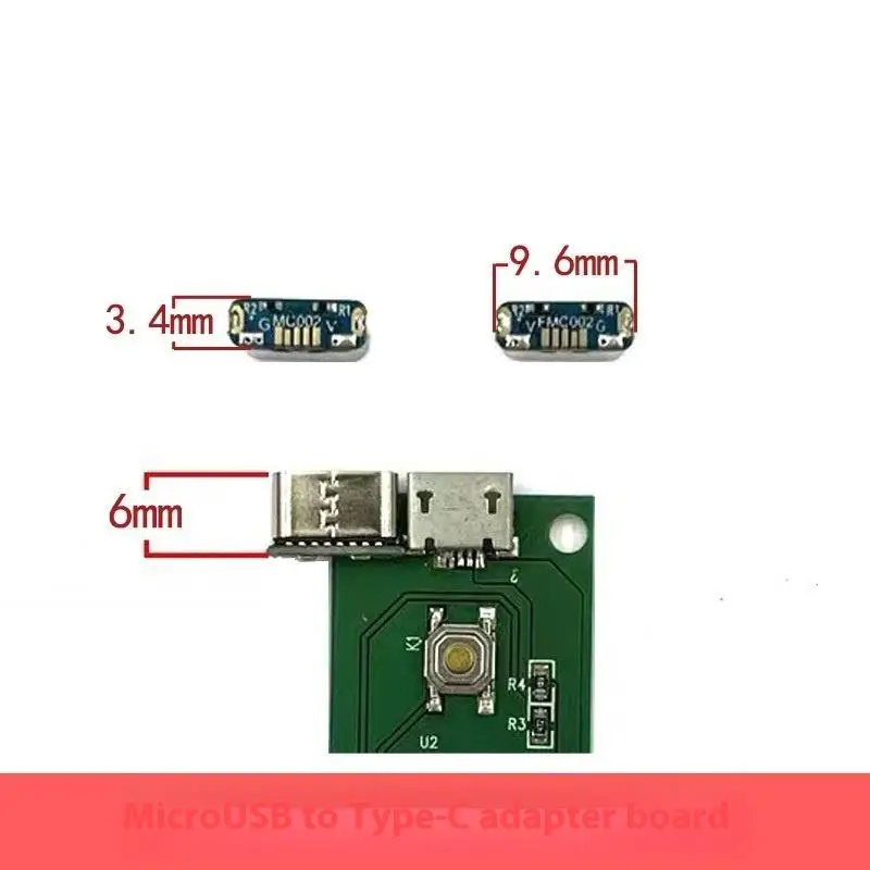 2Pcs Charging Port For PCB Soldering DIY Repair Adapter USB Connector Type C Female Jack 5Pin SMD SMT Type-C Socket.