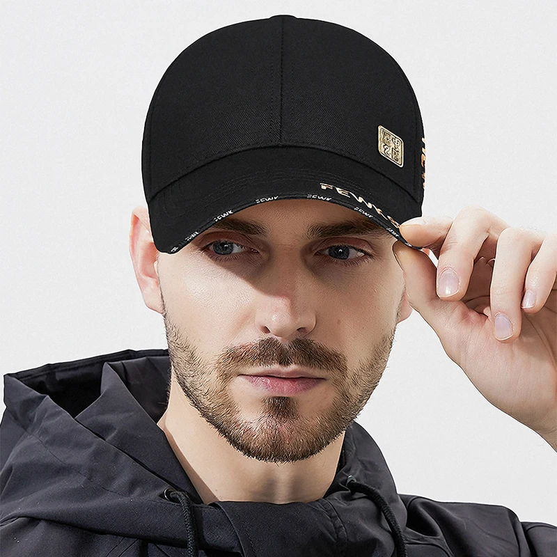 Neue Modische Hochwertige Unisex Baseballkappe im Chinesischen Stil mit Buchstaben-Stickerei aus Baumwolle, Verstellbare Sonnenmütze, Trucker-Caps, Dad Hats – Detail 5
