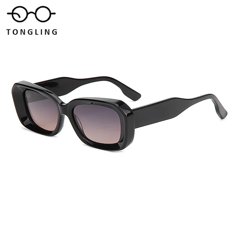 

2026 New Top Quality Polarized Man Handmade Sunglass Women Luxury Brand Rectangle Driving Fishing Eyewear UV400 Customized Logo