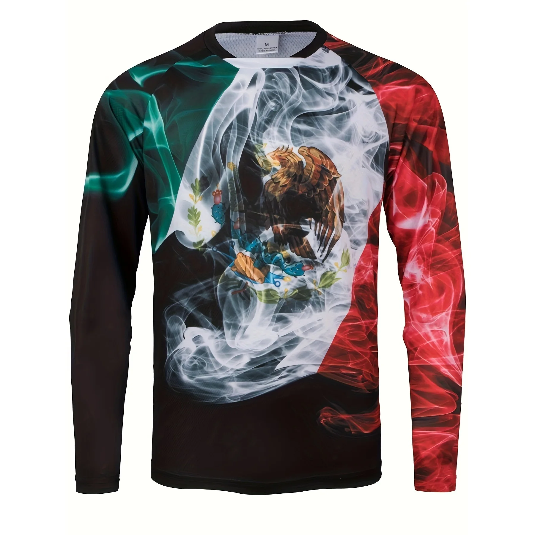 

Hot Selling Mexico 3D Printed Men's Long Sleeve T-shirts Casual Breathable T Shirt Spring And Autumn Loose Comfortable Pullovers