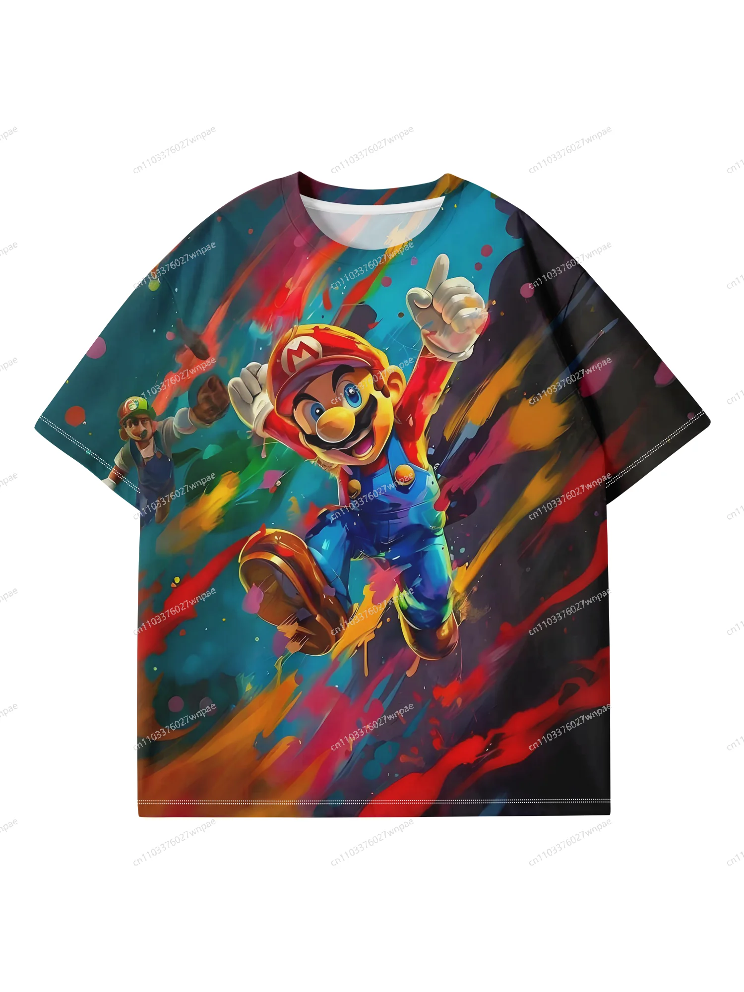 تي شيرت Topsell Global Hit Super Mario ثلاثي الأبعاد مطبوع: أنيق ومريح رياضي كاجوال كلاسيكي، جاهز للاهدايا للجنسين البالغين والأطفال