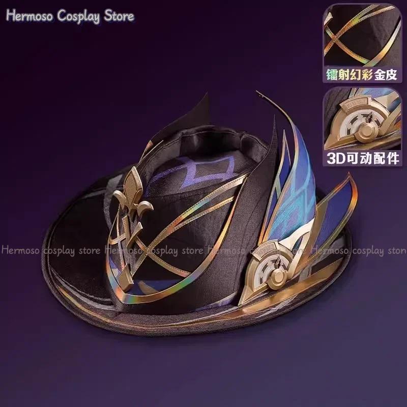 Masculino e Feminino Trailblazer Cosplay Hat, Props Cap, Headwear, Foxian Healer, O Xianzhou Yaoqing Halloween Uniforme Acessórios, Presale