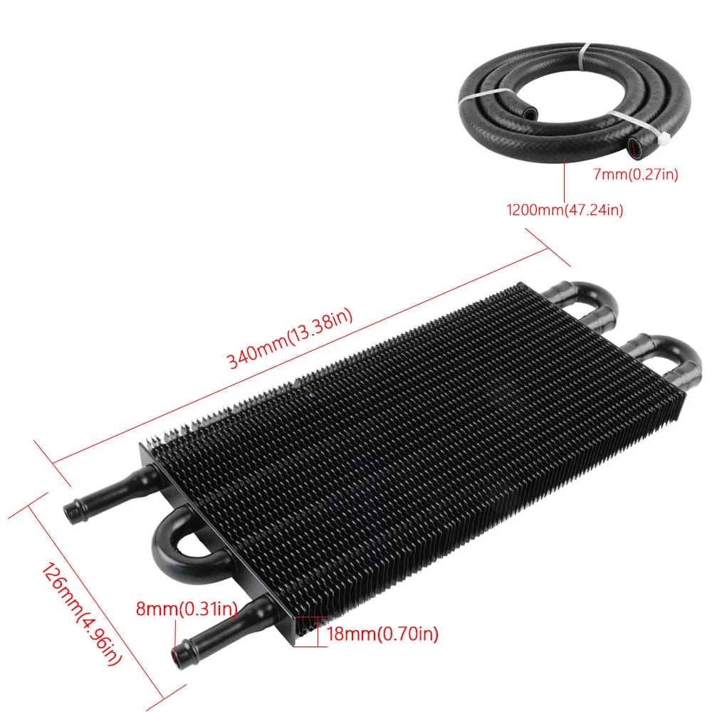 4 Row 6 Row 8 Row Aluminum Universal Oil Cooler Kit Oil Radiator Car Auto Transmission Auto-Manual Radiator Converter auto parts