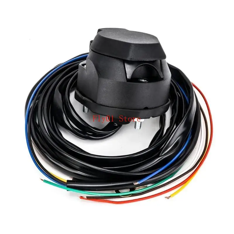 อะแดปเตอร์สายเคเบิลซ็อกเก็ตเทรลเลอร์ 7 พินการออกแบบสปริงที่ยืดหยุ่นเพื่อการเชื่อมต่อที่ราบรื่น