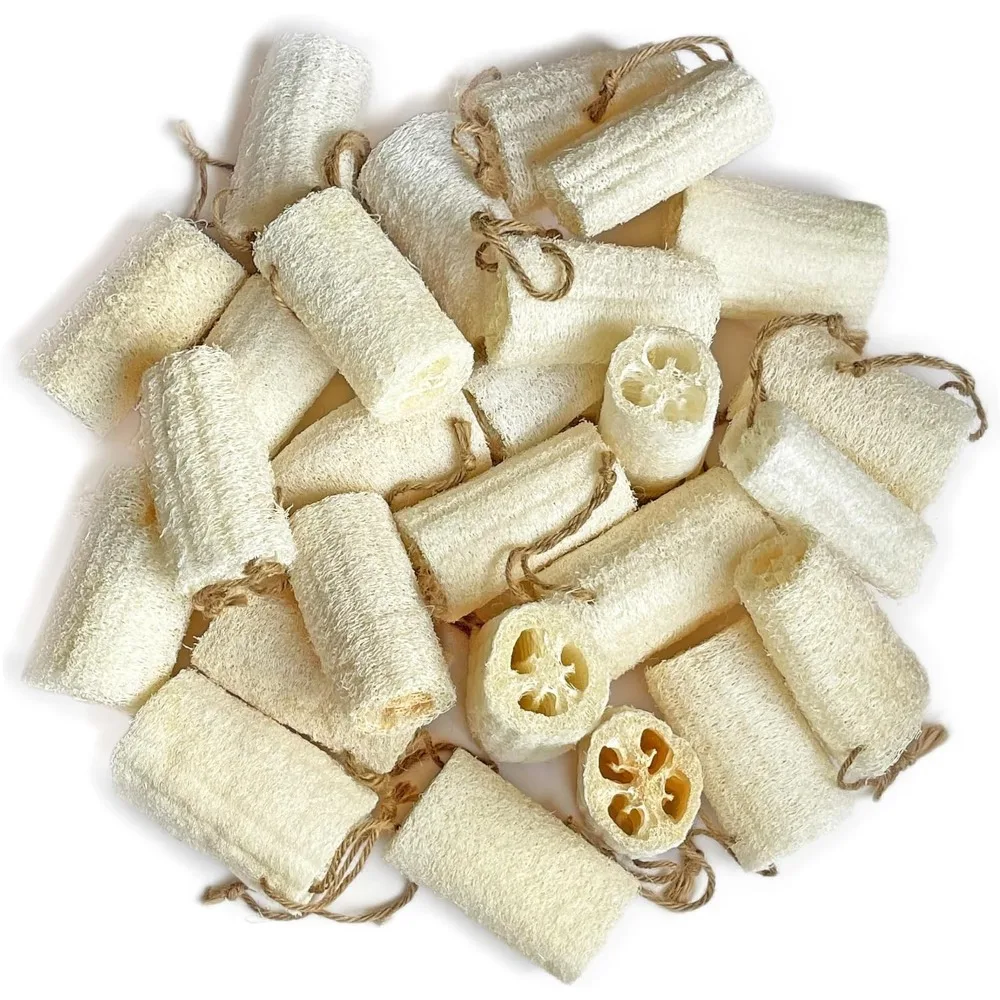 

4 "натуральная отшелушивающая губка для тела Loofah для ухода за кожей в ванне, спа-душ, упаковка из 24 шт.